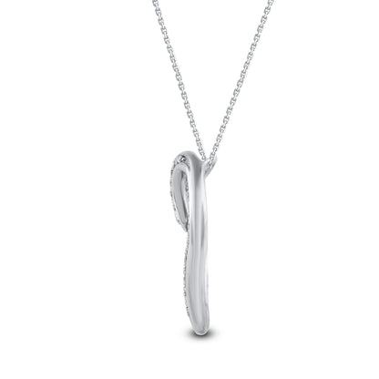 Open Heart Pendant Necklace 925 Sterling Silver