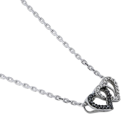 Intertwined Heart Pendant Necklace