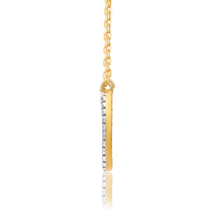 Horseshoe Pendant Necklace in 10k Gold