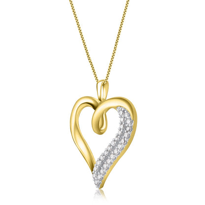 Heart Pendant Necklace in 10k Gold