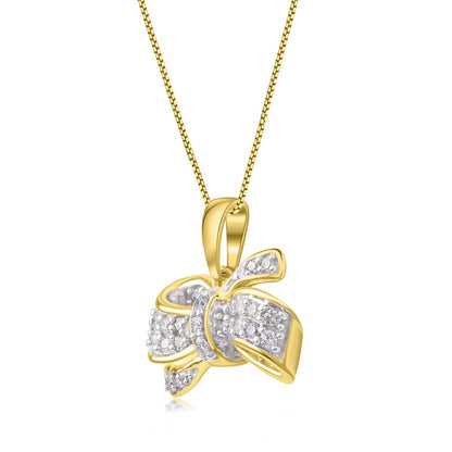 Bowknot Pendant Necklace in 10K Gold