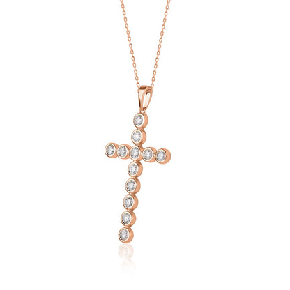 Cross Pendant Necklace in 14K Gold