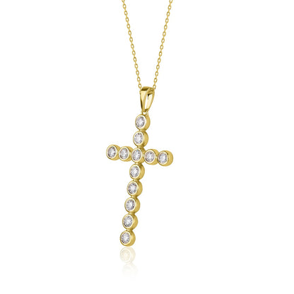 Cross Pendant Necklace in 10K Gold