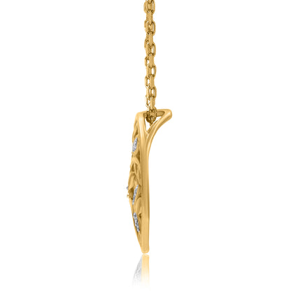 Tree of Life Diamond Pendant Necklace in 10K Gold
