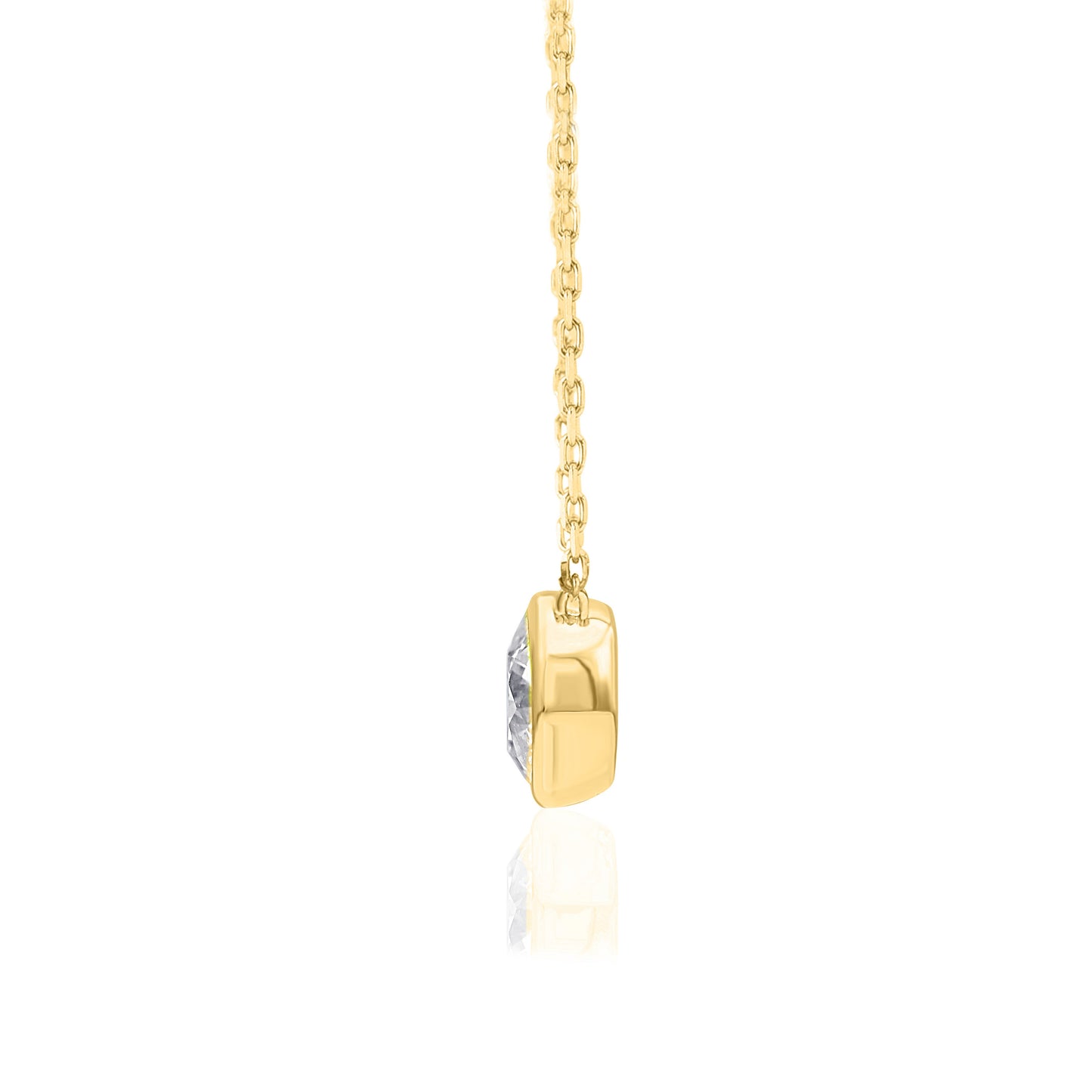 1 Carat Natural Diamond Halo Pendant Necklace in 10K Gold