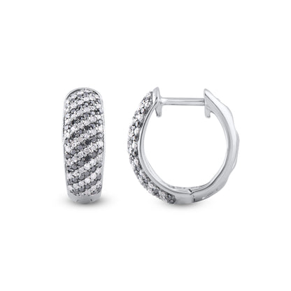 Huggie Hoop Earrings in .925 Sterling Silver