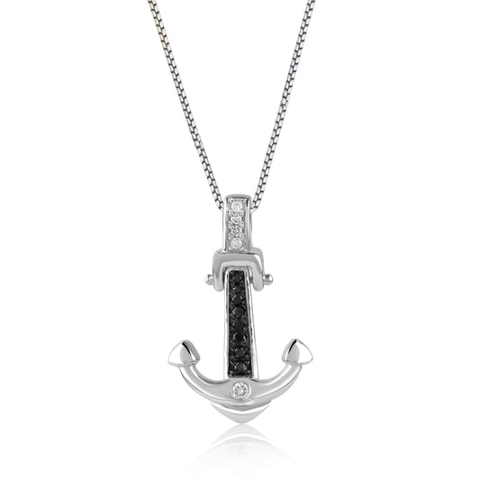 TJD Anchor Pendant Necklace