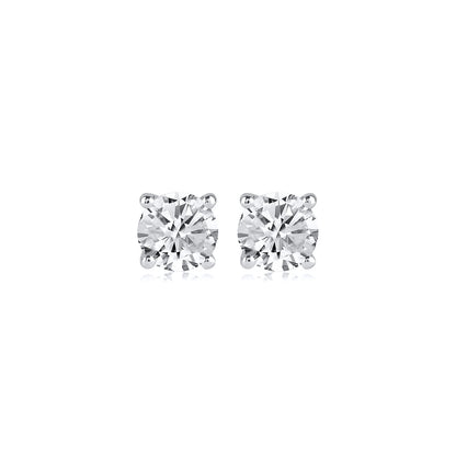 Solitaire Stud Earrings