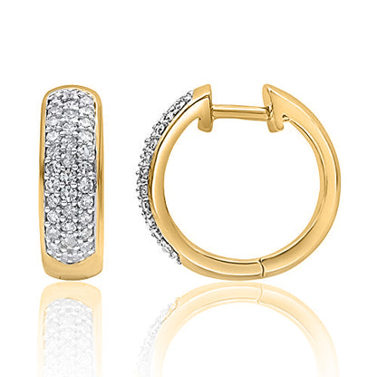 Huggie Hoop Earrings in 10K Gold