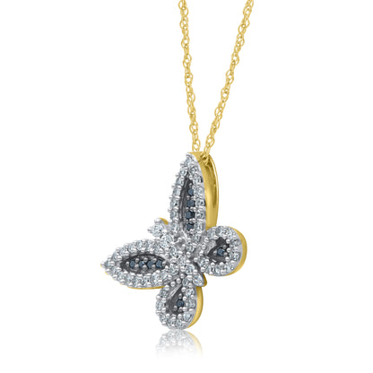 Butterfly Pendant Necklace in 10K Gold