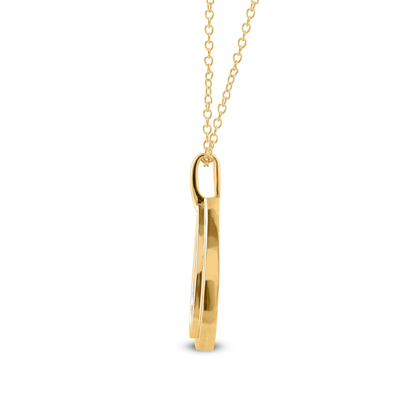 Tear Drop Pendant Necklace in 10K Gold