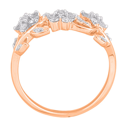 0.50 Carat Brilliant Cut Diamond 14 Karat Rose Gold Engagement Ring