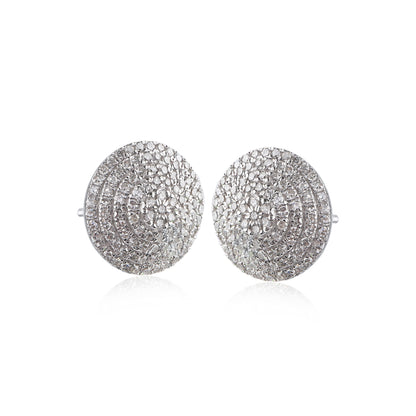 Cluster Stud Earrings in 10K Gold