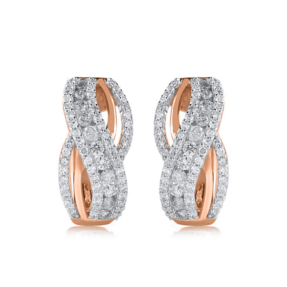 Diamond Hoop Earrings