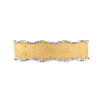 Bangle Bracelet in Yellow Gold Plated .925 Sterling Silver