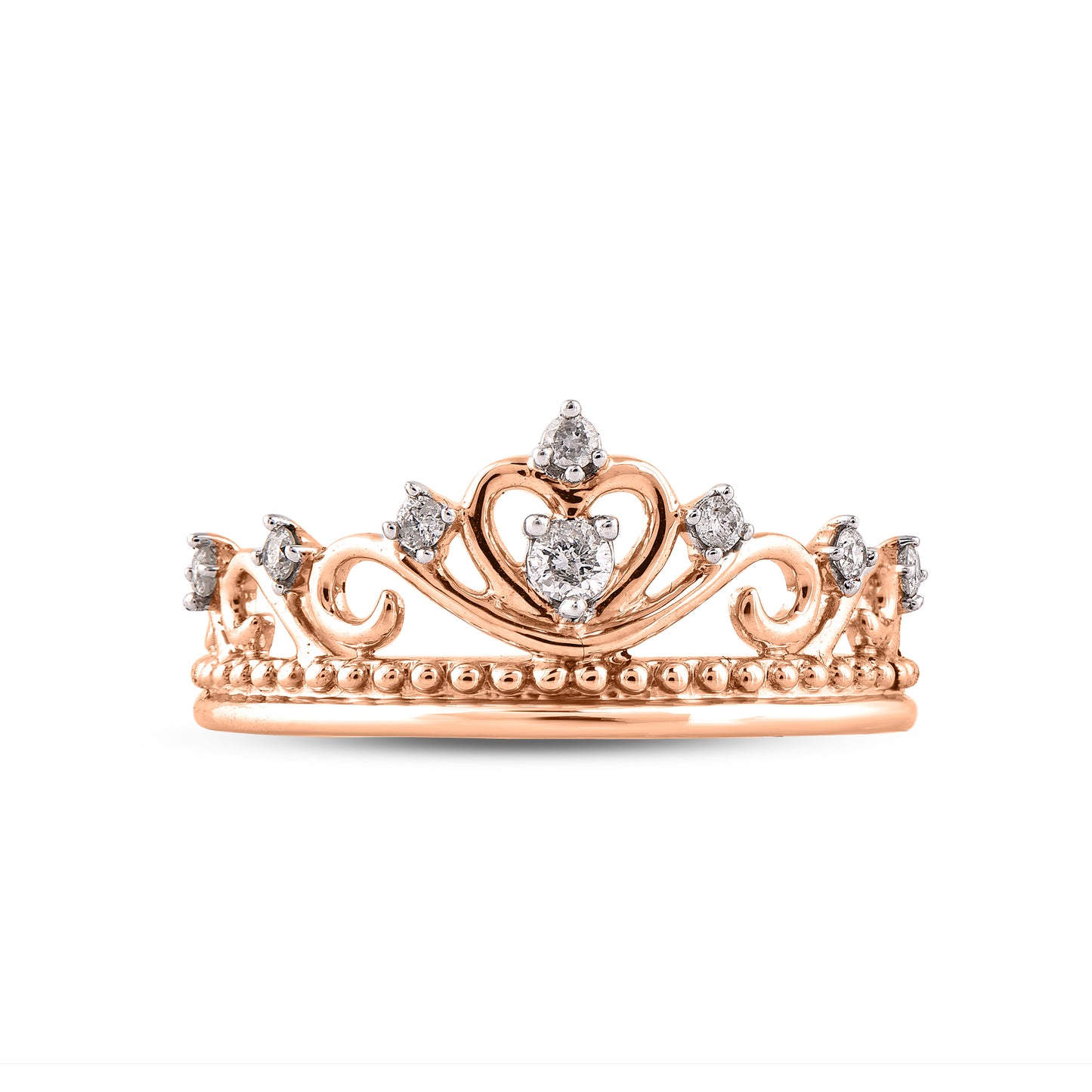 Tiara Propose Ring in Gold Plated 925 Sterling Silver