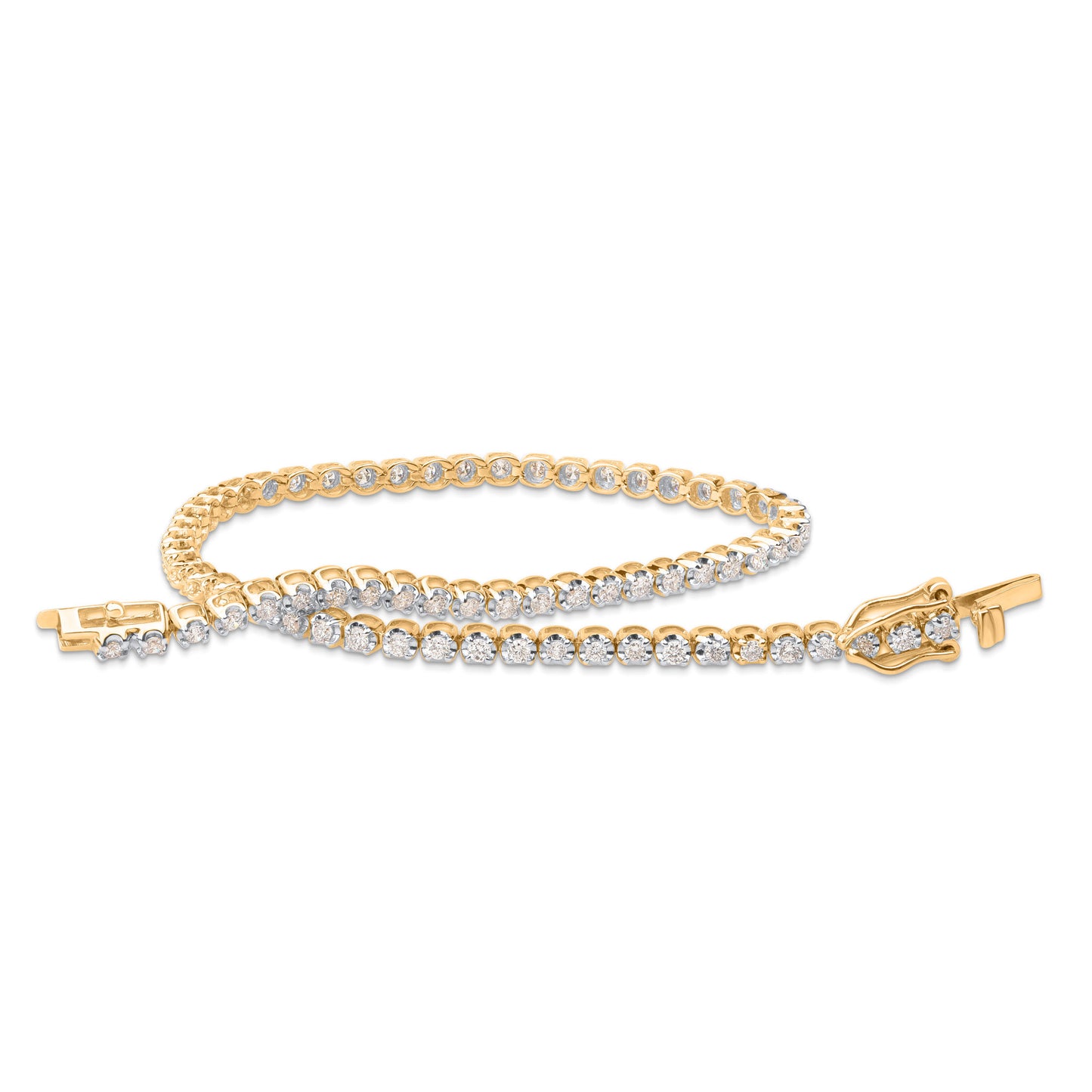 1.5 Carat Tennis Bracelet in 10K Gold