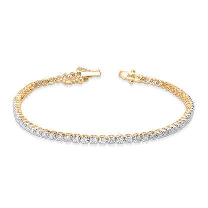 1.5 Carat Tennis Bracelet in 10K Gold