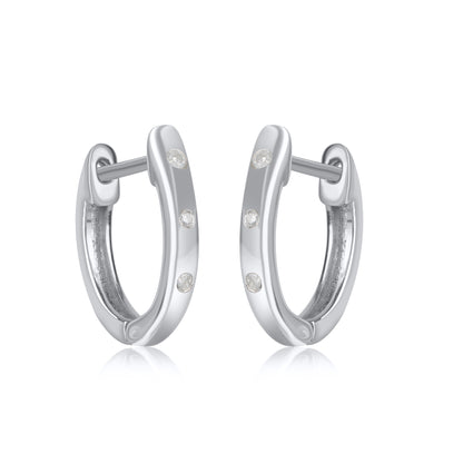 Hoop Earrings in .925 Sterling Silver