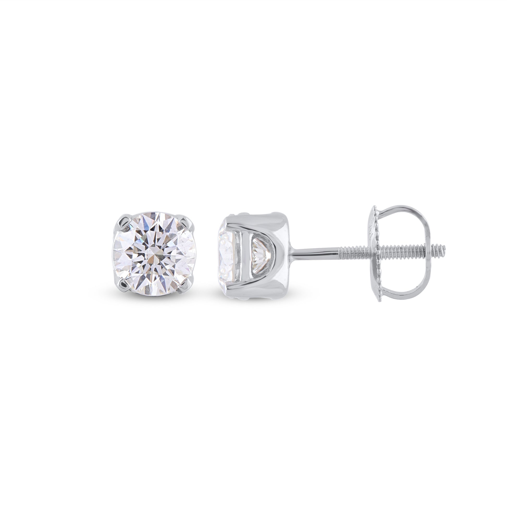 Solitaire Stud Earrings