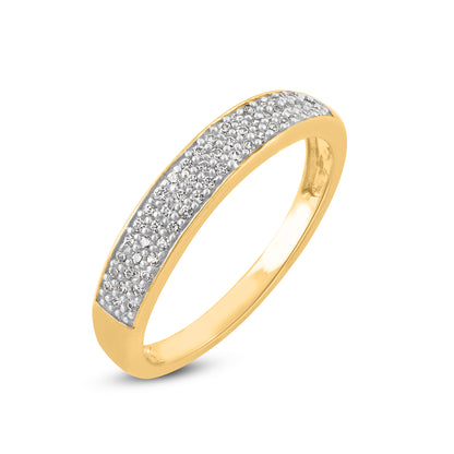 Multi-Row Stackable Band in 10KT Gold