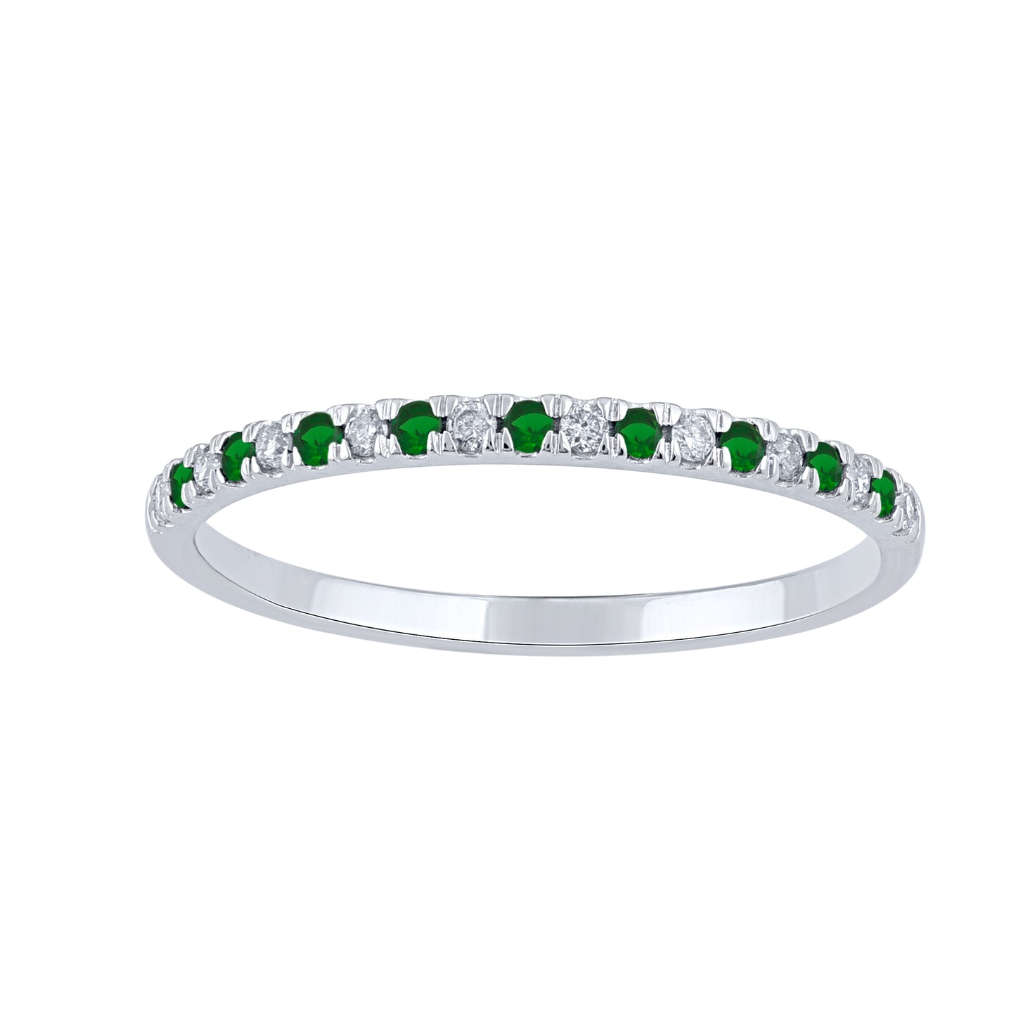 Emerald Stackable Band Ring