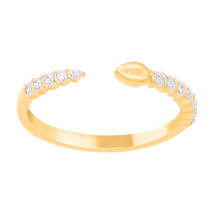0.07 Carat Diamond Stackable Band in 14K Yellow Gold