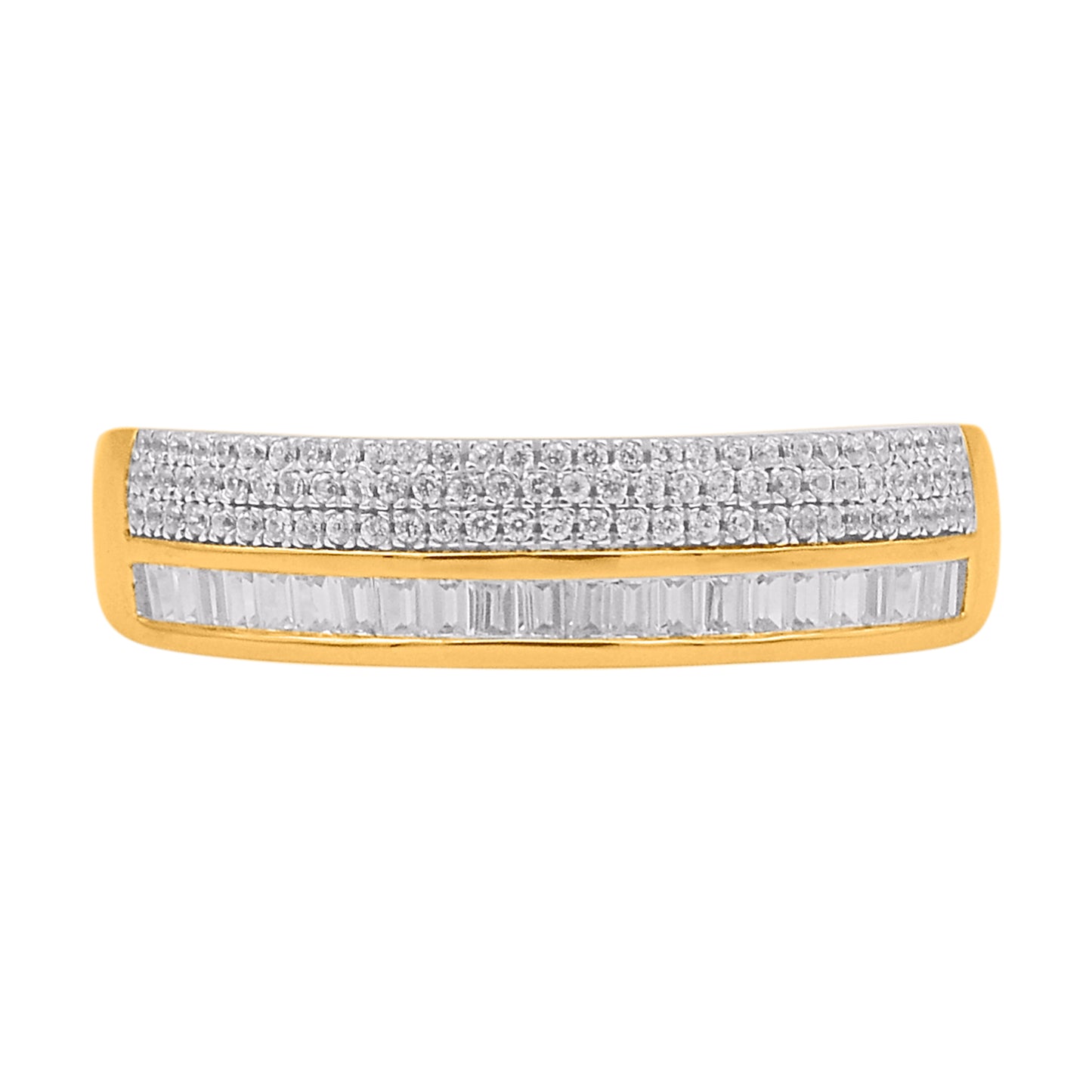 0.25 Carat Diamond Wedding Band Ring in 14K Yellow Gold