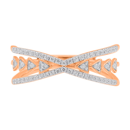 0.20 Carat Diamond 14K Rose Gold Wedding Band Ring